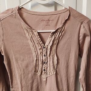 Eddie Bauer Women's Pink Long Sleeve Top